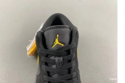 Hyperoad Low University 'Black Jordan Air Gold' 1 1125